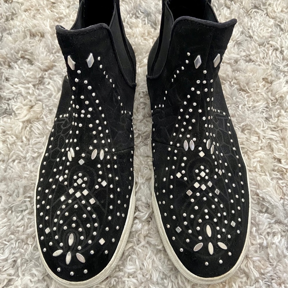 Zara Woman Suede Ankle Sneakers